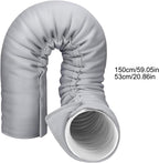  150 CM Manchon Isolant Tuyau Thermique Pour Climatisation Mobile | Gaine Isolante Tuyau D'évacuation Climatisation Mobile, Gaine Isolante Pour Conduit Climatisation, 3 Sangles, Pour 12,7/15CM