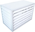  Cache Climatiseur Exterieur Aluminium,caisson Anti Bruit Pompe à Chaleur,cache Clim,Étanche À La Poussière Et À L'eau,Convient Pour L'unité Extérieure Du Climatiseur,White A,100x50x70cm