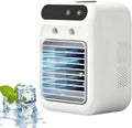  Ventilateur De Climatisation Portable,capacité 500ml, Silencieux Portable 4 En 1, Double Vitesse Du Vent, Double Mode De Pulvérisation, Idéal Pour Le Bureau Et La Chambre à Coucher (Blanc)