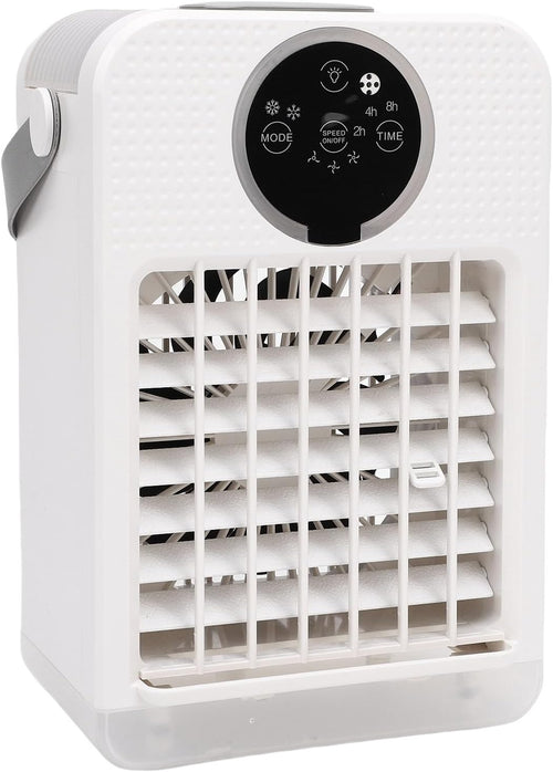 Climatiseur Portable, Humidificateur Refroidisseur D'air Par évaporation 4 En 1, Ventilateur De Refroidissement De Bureau De 700 Ml Avec 3 Vitesses, Veilleuse 7 Couleurs, Télécommande,