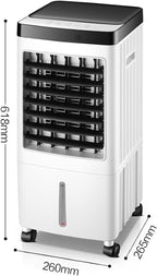 GENERIC Refroidisseur D'air Portable Sans Tuyau 10L Réservoir D'eau Ventless Evaporative Refroidisseur Avec 3 Vitesses, Temporiseur Et Fonction D'aronde Unité De Climatisation Silencieuse Pour La Chambre à Do