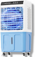 GENERIC Refroidisseur D'air évaporatif 3 En 1, Ventilateur Portable De Réservoir De 40L Avec écran LED, 3 Vitesses, Oscillation à 120 °, Fonctionnement Silencieux Pour Le Bureau à Domicile, Solution De Refroi