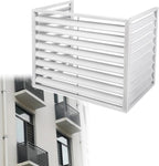 GENERIC Housse De Protection Pour Climatiseur D'extérieur Robuste - Résistante Aux Intempéries - Protection Contre Les Intempéries - Cage CVC - Couvercle De Condensateur - Blanc - 110 X 60 X 80 Cm