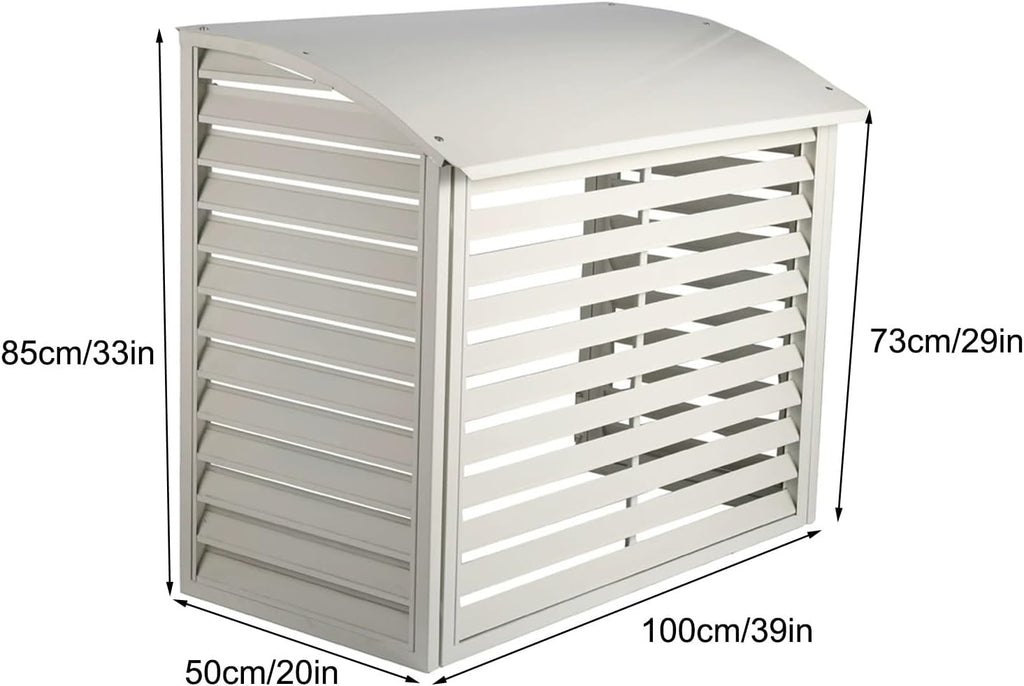 GENERIC Housse De Protection Imperméable Pour Climatiseur Extérieur, 100 X 50 X 85 Cm, Résistante Aux Intempéries Pour Climatisation Et équipement De Piscine, Résistante Aux Intempéries.