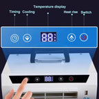  Climatiseur Split 13 000 Btu Avec Panneau Tactile, Télécommande Et Minuterie 24 H, Climatiseur Portable Pour La Maison, Le Bureau Et Le Camping, Assemblage Facile Requis