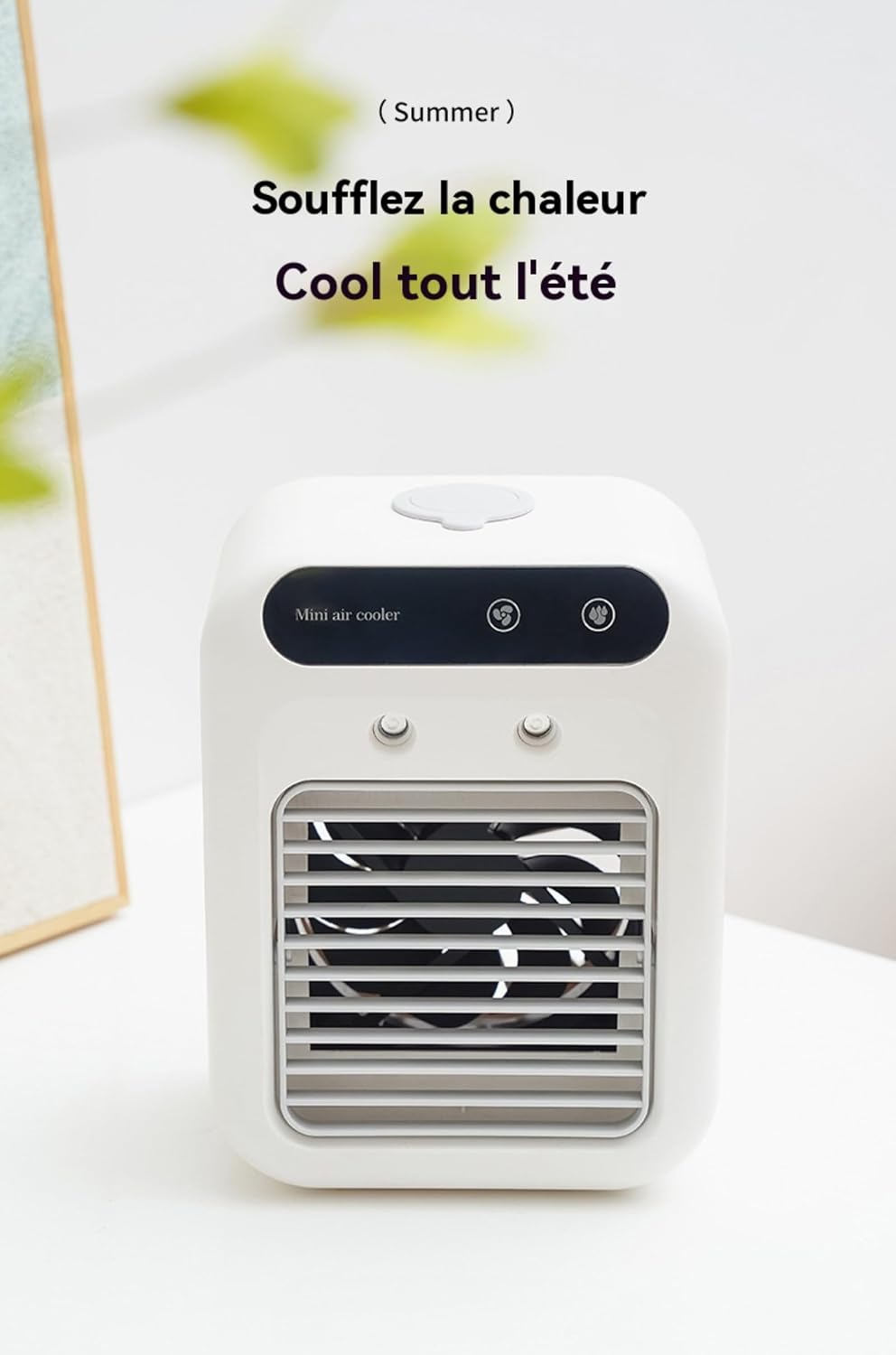  Climatiseur Portable, Ventilateur Refroidisseur D'air Silencieux Portable, Refroidisseur D'air 500 Ml, Ventilateur De Refroidissement De Bureau 3 En 1 Pour Chambre, Bureau, Dortoir étudiant