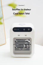  Climatiseur Portable, Ventilateur Refroidisseur D'air Silencieux Portable, Refroidisseur D'air 500 Ml, Ventilateur De Refroidissement De Bureau 3 En 1 Pour Chambre, Bureau, Dortoir étudiant