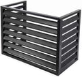 GENERIC Housse Pour Climatiseur Et Pompe à Chaleur, écran De Clôture En Aluminium Avec 3 Panneaux Pour Unités Extérieures Ou Intérieures, 110 X 80 X 60 Cm, Blanc