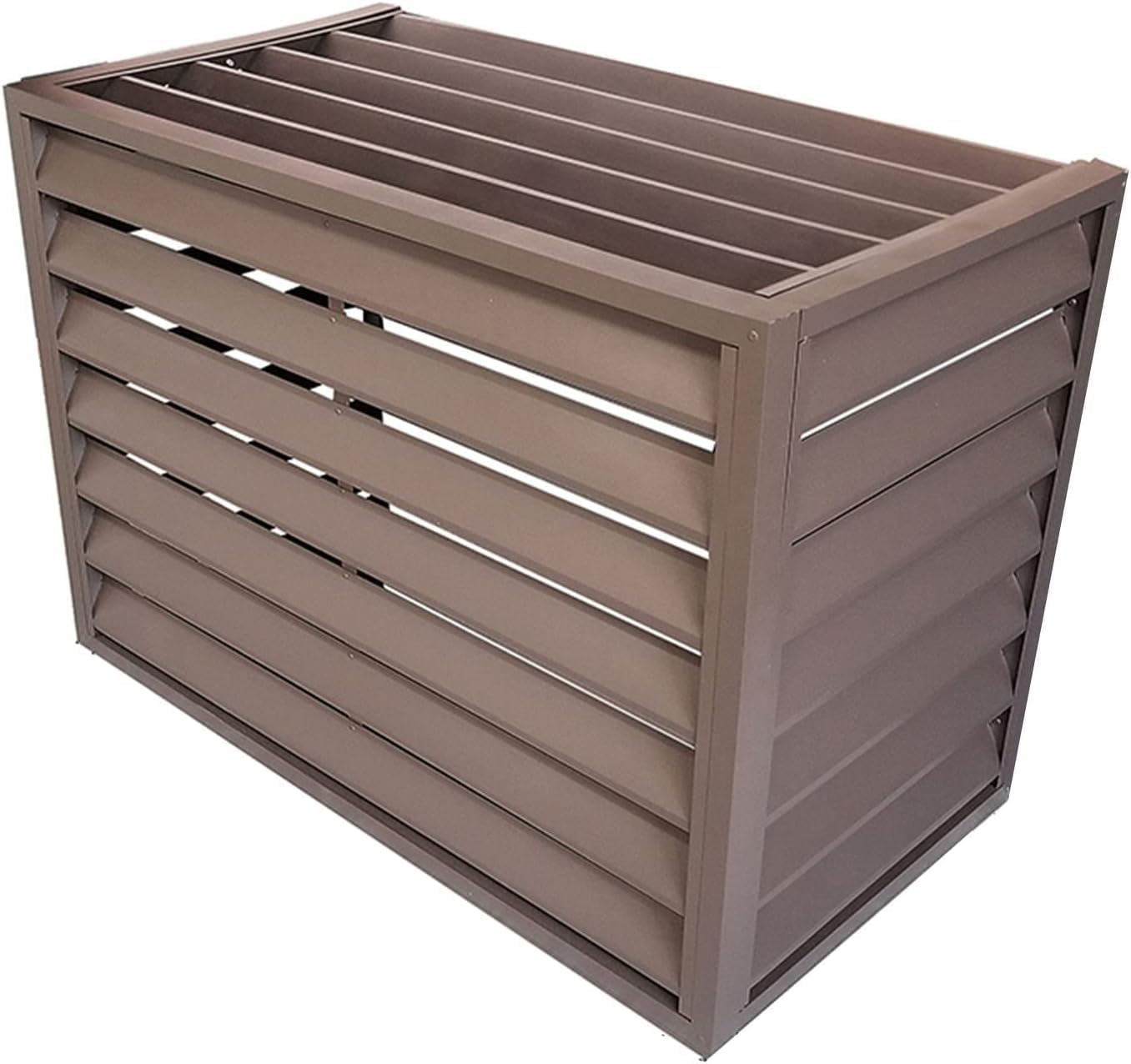 GENERIC Housse De Climatiseur, Protection En Aluminium Pour Unités Extérieures, Compatible Avec Le Système CVC, Résistante Aux Intempéries, Ajustement Universel, Bouclier D'équipement D'extérieur