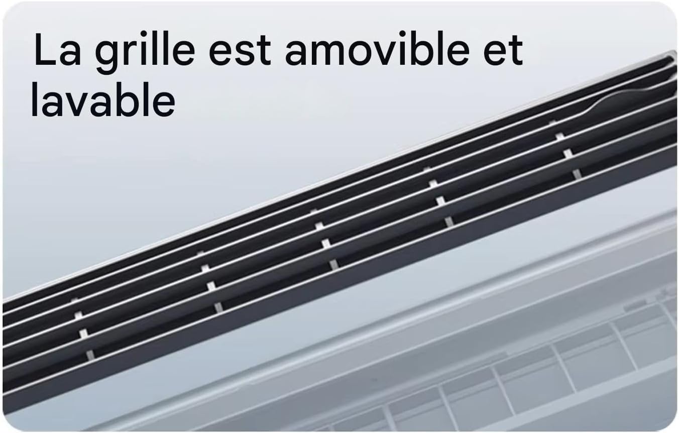  Ventilateur Rafraîchissant AC Pour Pièce - Ventilateur Climatiseur Mural, Avec Chargeur Sans Fil Et Rafraîchisseur,Pour Maison Salle De Bain Cuisine Intérieur Extérieur