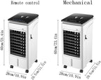  Portable Chaud Froid Climatiseur évaporatif Mobile 4 En 1 Refroidisseur Réglable Silencieux Oscillation Air Purifiant Pour Maison Bureau Camping (Mechanical)