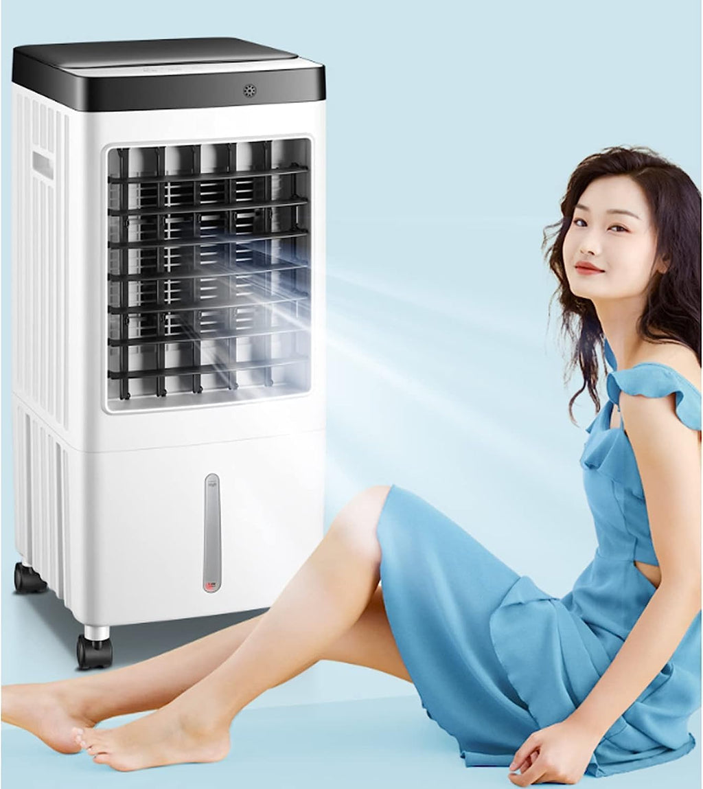GENERIC Refroidisseur D'air Portable Sans Tuyau 10L Réservoir D'eau Ventless Evaporative Refroidisseur Avec 3 Vitesses, Temporiseur Et Fonction D'aronde Unité De Climatisation Silencieuse Pour La Chambre à Do