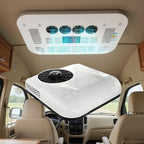 GENERIC Climatiseur De Toit CC Pour Camping-car, Camion Et Camping-car Avec Télécommande Et Affichage De La Température, Refroidissement Efficace Ultra Silencieux, Compatible 48 V/60 V/72 V