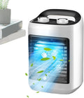  Ventilateur Climatiseur Portatif | Ventilateur D'Air Frais Pour Chambre,Modes Réglables Silencieux Avec Humidificateur - Rafraîchisseur D'Air Compact Pour Bureau Domicile Et Voyage