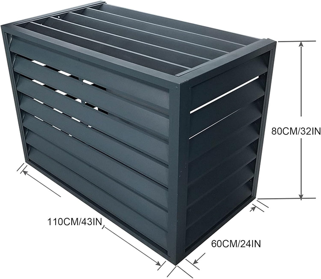 GENERIC Housse De Protection En Aluminium Pour Climatiseur - Résistante Aux Intempéries - Résistante à L'eau - Anti-grêle - Coupe-vent - Utilisation En Intérieur/extérieur