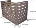 GENERIC Housse De Protection Pour Climatiseur Extérieur En Aluminium Pour Pompe à Chaleur - Protection Contre Les Intempéries Pour Climatiseurs Extérieurs