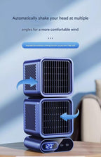 GENERIC Ventilateur De Climatiseurs Portables, 24 Heures De Longue Durée De Vie De La Batterie, Ventilateur De Climatisation Multi-Angle Pour La Maison Chambre Camping Car Bureau