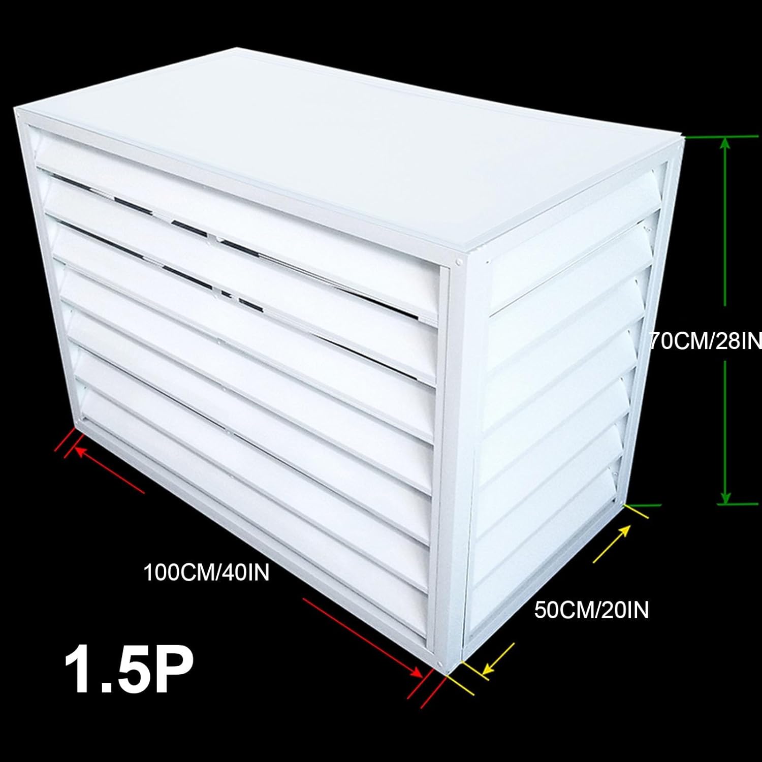  Housse Décorative Pour Climatiseur Mini-Split - Protection Extérieure élégante Pour Climatiseur. Matériau Résistant Aux Intempéries.