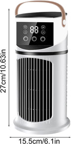 Genérico Climatiseur De Bureau | Ventilateur Climatiseur Pour Refroidir Les Pièces, Machine De Brumisation Réglable 9 Vitesses Avec Lumière LED Pour , Travailler, étudier Et Réunions