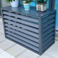 GENERIC Housse De Protection Pour Climatiseur Extérieur, Housse De Pompe à Chaleur En Aluminium Résistant Aux Intempéries, écran De Protection De L'intimité, Réduction Du Bruit, Protection Extérieure