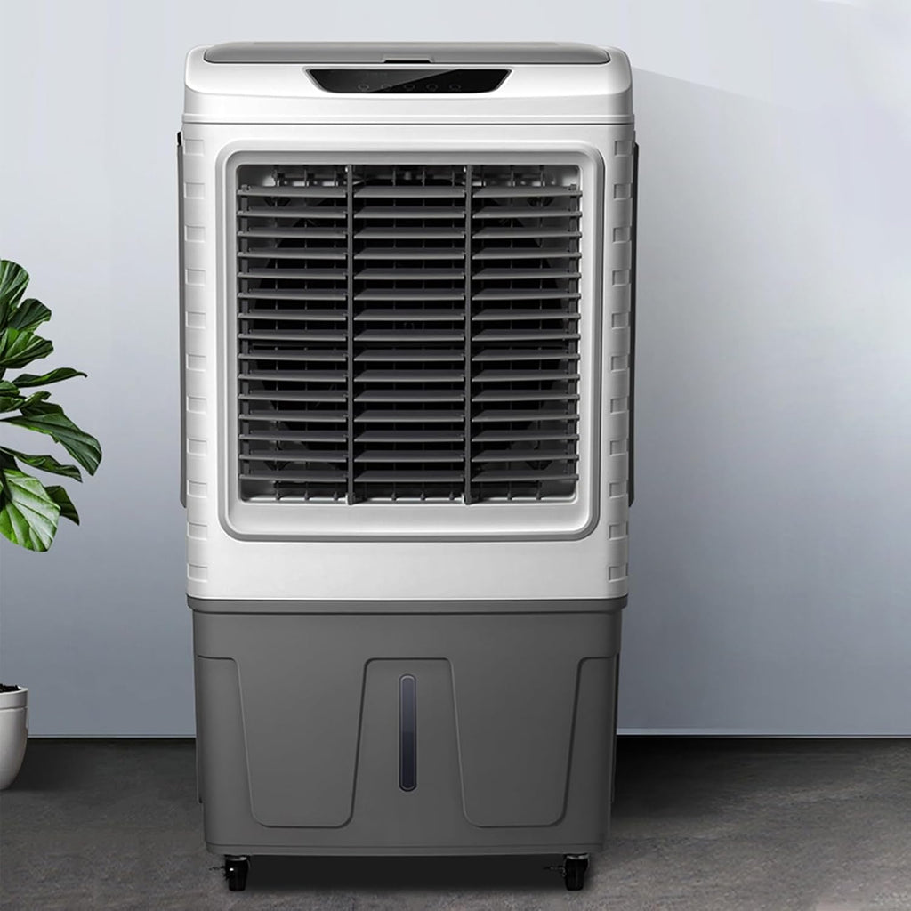  Climatiseur Portable À Évaporation Avec Oscillation À 55° Et 3 Vitesses De Vent, Grand Refroidisseur D'air Pour Chambre, Bureau, Usine