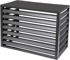 GENERIC Écran De Protection Pour Climatiseur En Aluminium - Clôture D'intimité élégante Pour Climatiseur - Protection Pour Pompe à Chaleur - Solution De Rangement Extérieure