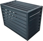 GENERIC Housse De Protection Pour Climatiseur Extérieur En Aluminium - Protection Contre Les Intempéries - Clôture Décorative Pour Unités AC Et Poubelles - Bouclier Extérieur Autonome