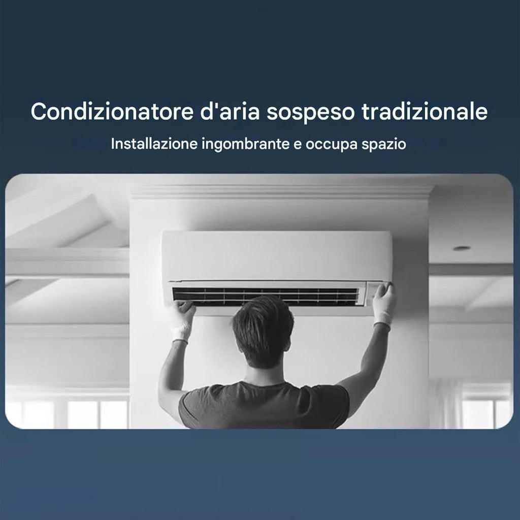 Genérico Ventilateur Avec Climatiseur - Refroidisseur D'ambiance Sans Fil, Ventilateur D'air De Table, Ventilateur Brumisateur Rechargeable, Refroidisseur Mural | De Refroidissement Rap