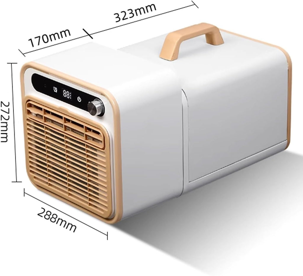 GENERIC Rafraichisseur D'air Silencieux Climatiseur Split Mobile Avec Poignée Et Tuyau Minuterie 12H Minuterie Aucune Installation Requise Pour Le Bureau Ou Le Camping(220v)