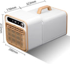 GENERIC Rafraichisseur D'air Silencieux Climatiseur Split Mobile Avec Poignée Et Tuyau Minuterie 12H Minuterie Aucune Installation Requise Pour Le Bureau Ou Le Camping(220v)