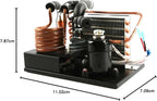  Climatiseur CC Refroidisseur Compact à Fil De Cuivre 48 V CC De Qualité Professionnelle, Capacité De Refroidissement De 130 W, Utilisant Le Réfrigérant R134a