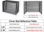 GENERIC Housse Antivol En Aluminium Robuste Pour Climatiseur - Pour Unités Extérieures - Réduction Du Bruit - Protection Contre Les Intempéries - Convient Pour Une Utilisation En Intérieur/extérieur (blanc)