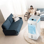  Climatiseur Portable, Rafraîchisseur D'air Mobile, Climatisation Ultra-silencieuse Avec Télécommande, Format Tour, Idéal Pour La Maison, La Chambre, La Résidence étudiante Ou Le Bu
