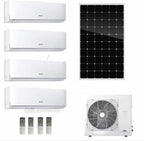 GENERIC Onduleur Solaire 42000BTU Multi 9K Zones Split Climatiseur Et Chauffage – 5 Zones