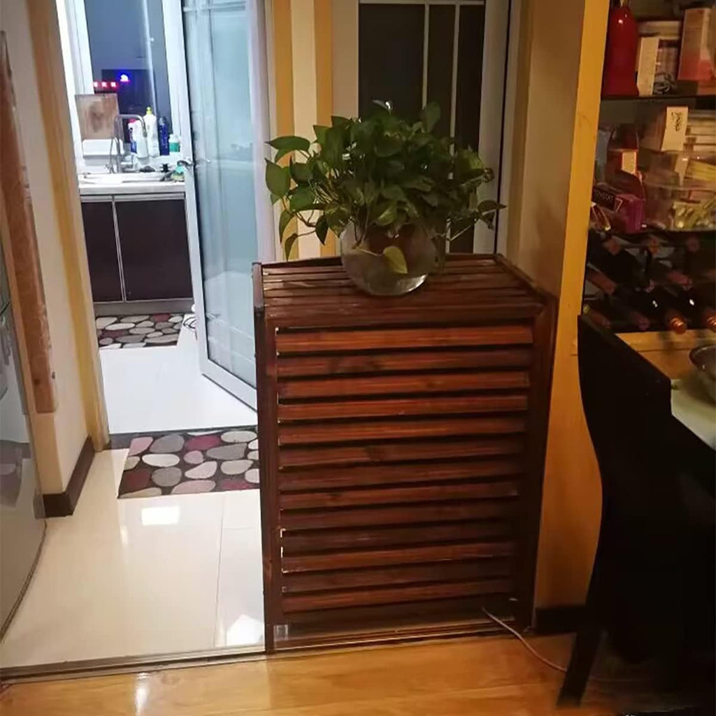  Support De Fleurs En Bois Massif Pour Climatiseur, Stores Décoratifs Pour Climatiseur, Grilles De Protection Pour Climatiseurs Et Pompes à Chaleur.