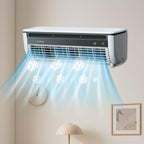  Ventilateur Climatiseur - Ventilateur Climatiseur Portable,Rafraîchisseur D'Espace à Recharge Sans Fil Trois Vitesses Pour Maison Bureau Camping Voyage