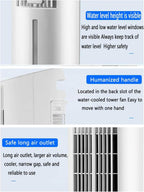 GENERIC Ventilateur De Refroidissement Portable Avec Sacs De Glace Et Ventilateur De Tour Sans Lame Silencieux à Distance Souffle D'air Froid Avec 70 ° D'oscillation 3 Vitesses 4LTank
