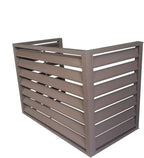 GENERIC Housse De Climatiseur D'extérieur En Aluminium Et Housse De Pompe à Chaleur, Protection Contre Le Bruit, Marron Résistant Aux Intempéries, Idéale Pour Une Utilisation En Extérieur