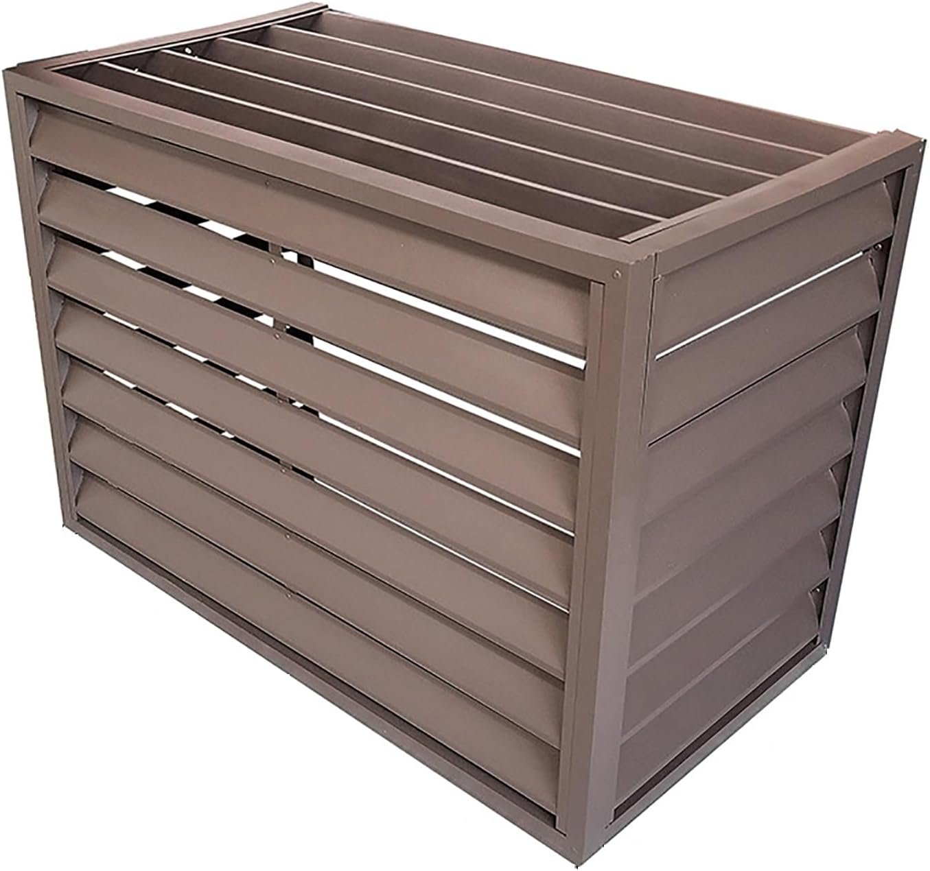 GENERIC Couvercle De Climatiseur Pour Pompe à Chaleur - Clôture Décorative En Alliage D'aluminium - Protection Extérieure - Condensateur Pour Systèmes CVC - Bouclier Résistant Aux Intempéries Pour Unités