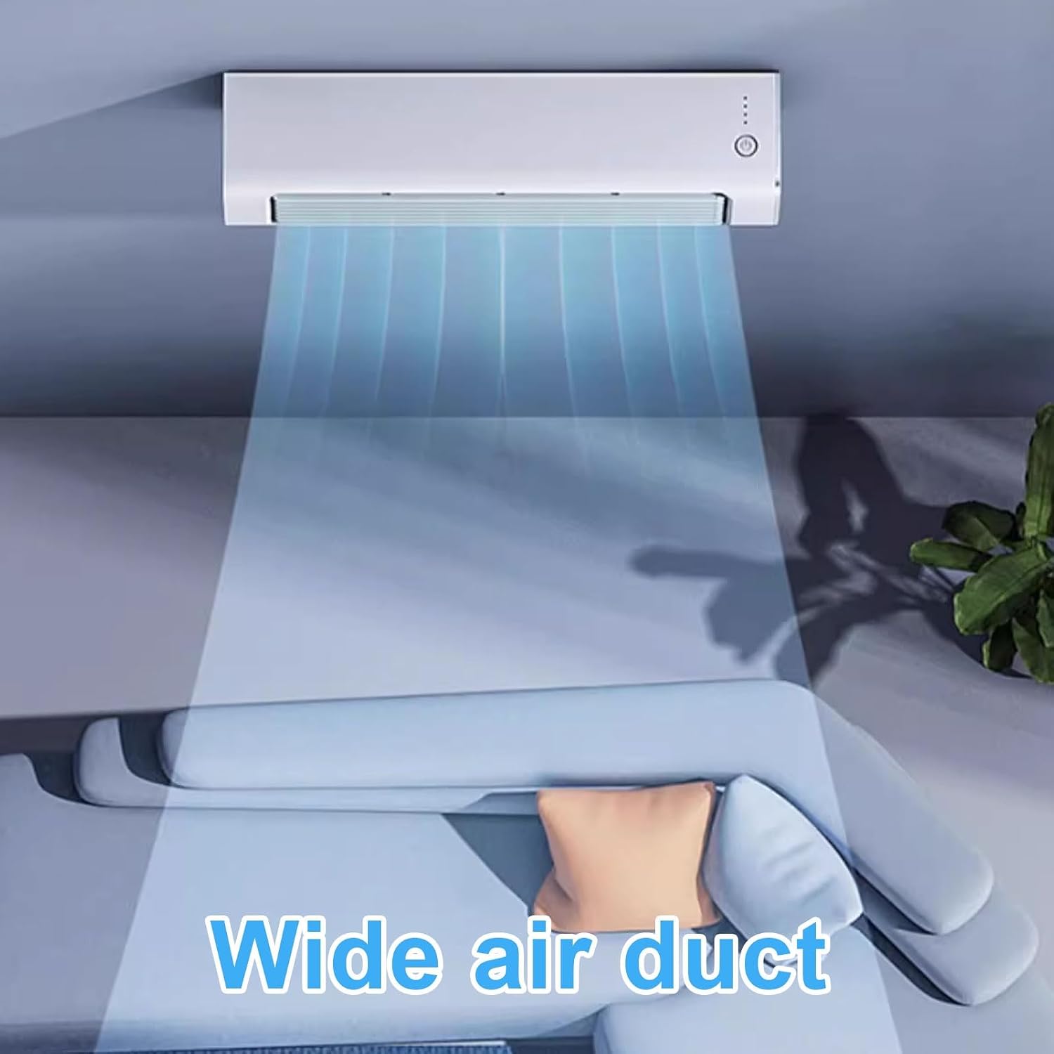  Refroidisseur D'air Portable, Pas De Fenêtre Nécessaire, Ventilateur Sans Lame Avec Télécommande, 3 Vitesses, Fonctionnement Silencieux Pour Le Refroidissement De Bureau De Chambre à Coucher