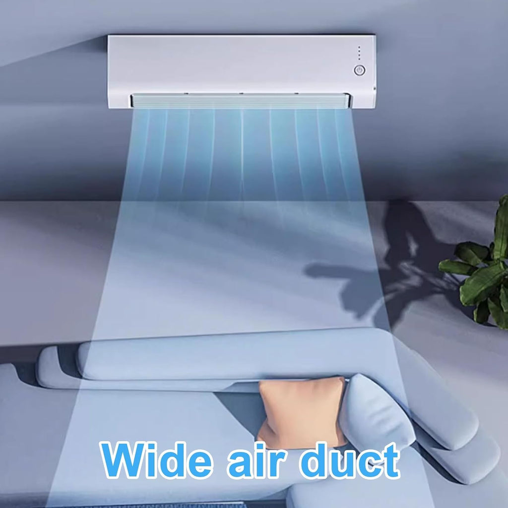  Ventilateur De Climatiseur Portable, Dispositif De Refroidissement Sans Lame Avec Télécommande, 3 Vitesses, Unité De Climatisation Murale Pour Bureau De Chambre à Coucher, Refroidisseur Portable Silen