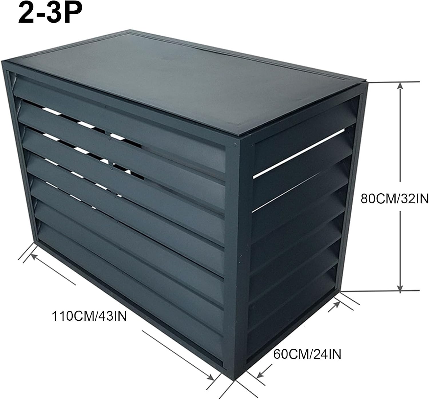 GENERIC Housse De Protection Pour Climatiseur Extérieur – Étanche à La Poussière Pour Mini Climatiseur Split – Matériau Extérieur Réduction Du Bruit Idéal Pour Une Utilisation En Extérieur