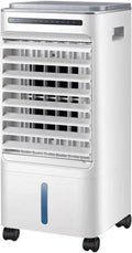 GENERIC Climatiseur Portable à évaporation Avec 3 Vitesses Et 3 Modes, Oscillation à 60°, Réservoir De 5 L, Ventilateur De Refroidissement Avec Télécommande, Sans Tuyau, Unité De Climatisation Pour