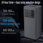  Climatiseur Portable, Unité Intelligente Intelligente AC Silencieuse Avec Déshumidificateur Cool Et Modes Ventilateur, Pour La Pièce Jusqu'à 350 Pieds Carrés, Télécommande, Minuterie 24H, Kit D'instal