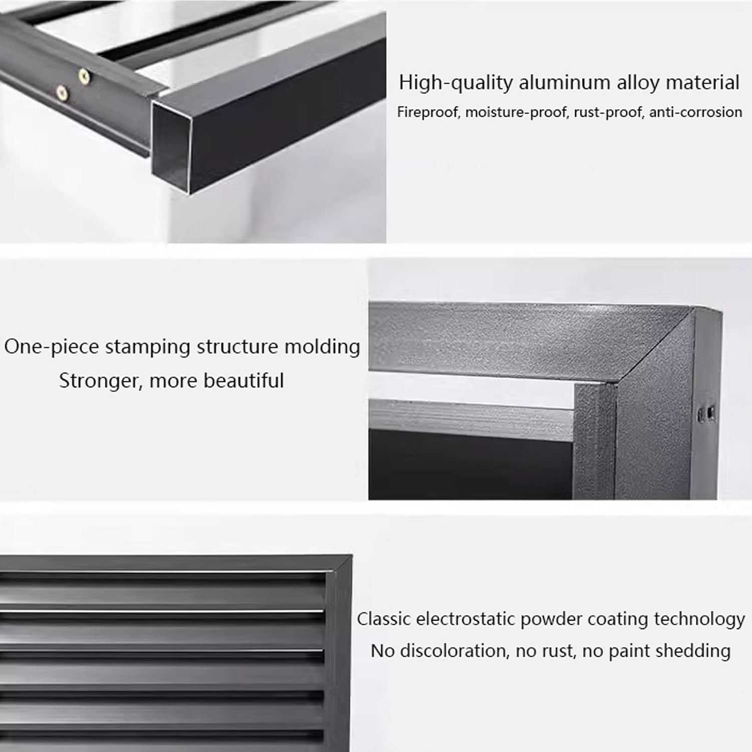 GENERIC Housse De Protection Pour Climatiseur Extérieur, Housse De Pompe à Chaleur En Aluminium Résistant Aux Intempéries, écran De Protection De L'intimité, Réduction Du Bruit, Protection Extérieure