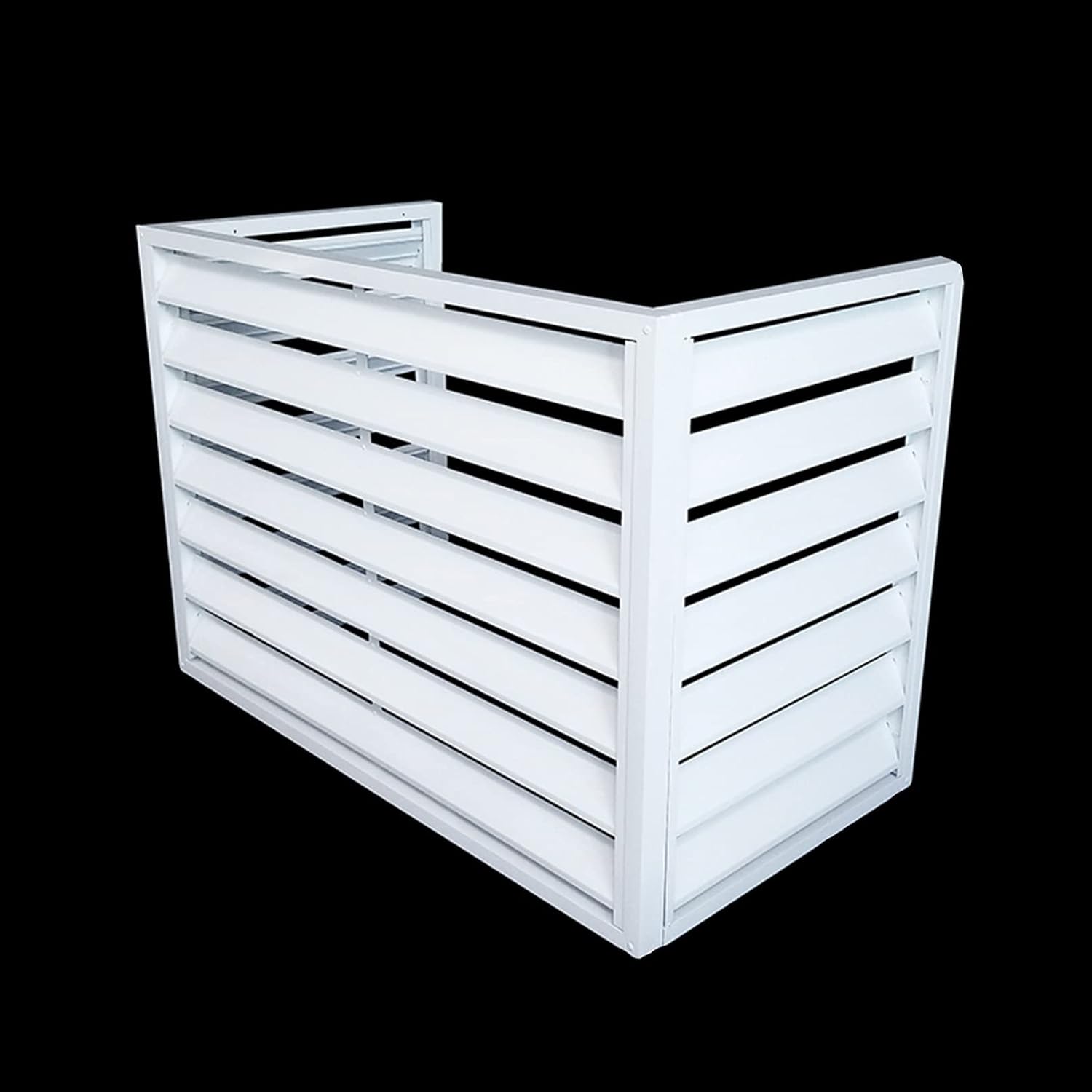 GENERIC Housse De Protection Décorative Pour Climatiseur Extérieur, Clôture D'intimité, Protection En Aluminium Toutes Saisons, Pour Unités Centrales De Climatisation, Boîtier Autonome Pour Poubelle Et Unité