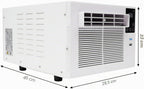  Refroidisseur Mobile, 280 W, Climatiseur Avec Tuyau D'évacuation, Climatiseur Compact Mobile Avec Fonction Minuterie, Pour Maison, Chambre, Bureau, 41,5 X 28,3 X 20,5 Cm