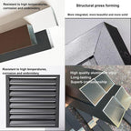 GENERIC Couvercle En Aluminium Pour Mini Pompe à Chaleur Et Fente, écran De Clôture Extérieur à 3 Panneaux, Réduction Du Bruit, 110 X 80 X 60 Cm, Ion Marron Pour Climatiseurs