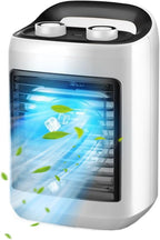  Ventilateur Climatiseur Portatif | Ventilateur D'Air Frais Pour Chambre,Modes Réglables Silencieux Avec Humidificateur - Rafraîchisseur D'Air Compact Pour Bureau Domicile Et Voyage