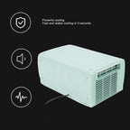  Climatiseur Portable, Camping AC 2300 BTU Avec Commande Vocale En Anglais Et Télécommande Pour Tente De Camping-car, Utilisation En Extérieur, Léger, économie D'énergie, Faible (Prise UE 220V)